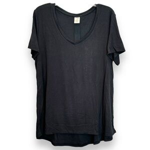 Members Mark Favorite Everyday Tee Black S/S V-neck Shirt Top Size XL NWOT